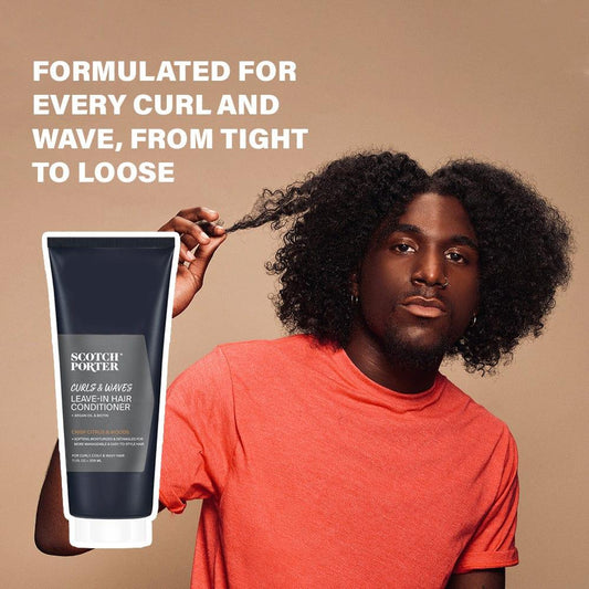 Moisture Rich Leave-In Conditioner for Men With Curly & Wavy Hair - Scotch Porter
