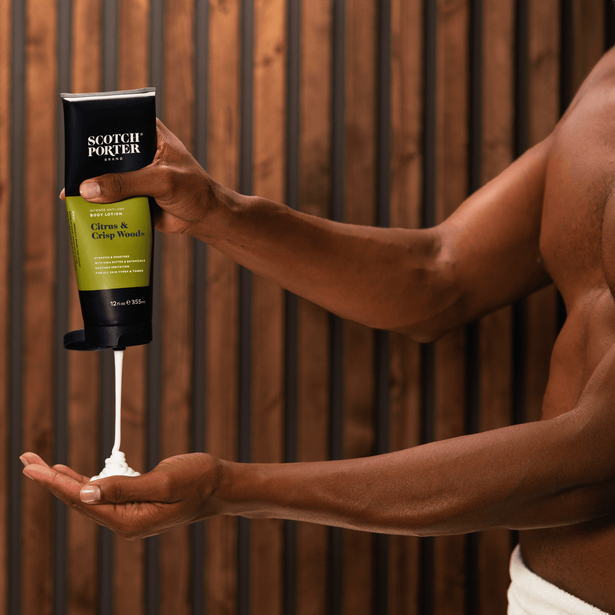 SCOTCH PORTER BRAND Body Care Products Intense Anti-Dry Body Lotion | Citrus & Crisp Woods