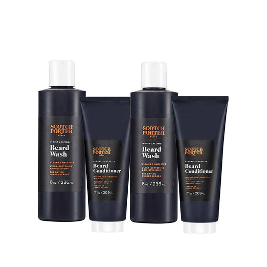 4-piece Beard Wash and Conditioner Collection 